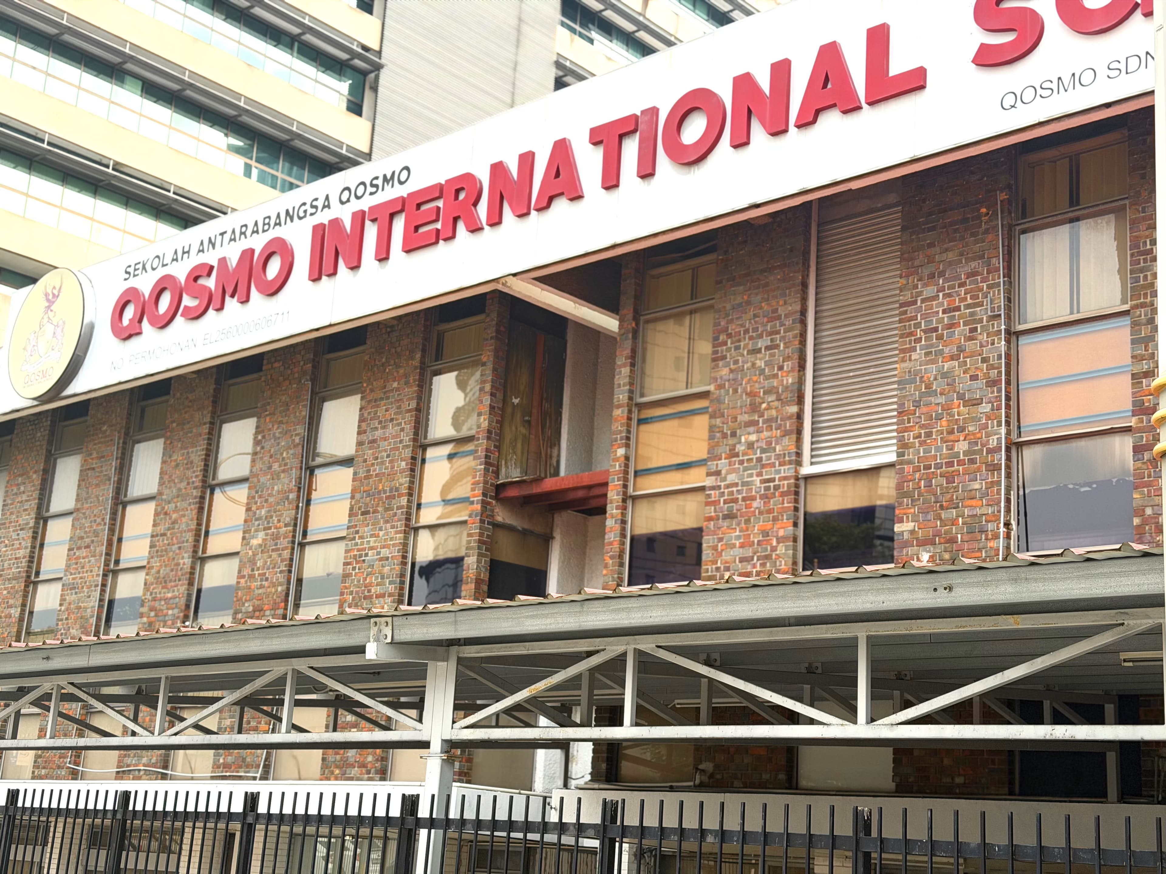 A welcoming view of Qosmo International School for families getting in touch or planning a campus visit.